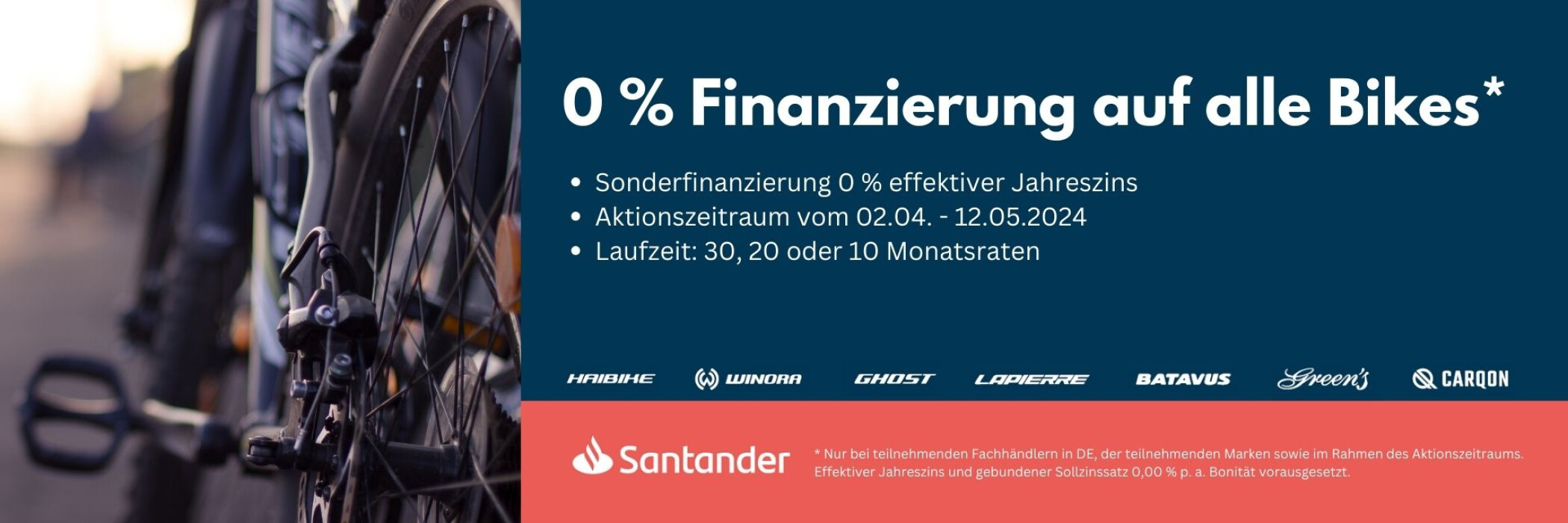 0 % Finanzierung Santander