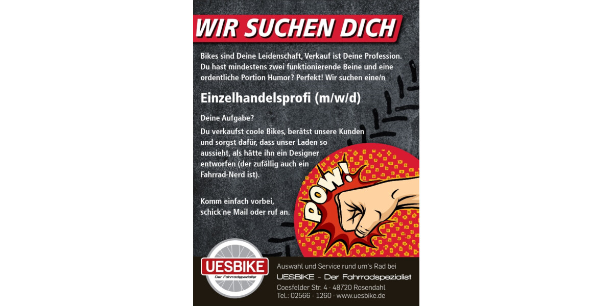 Stellenanzeige Verkauf