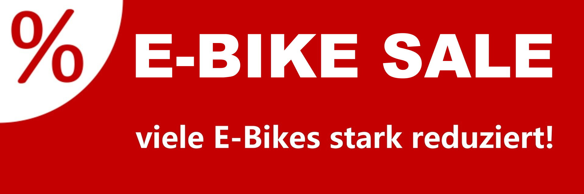 E-Bikes stark reduziert!