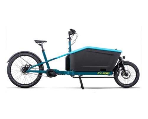 Cube Cargo Dual Hybrid 1000Wh Blue-Lime