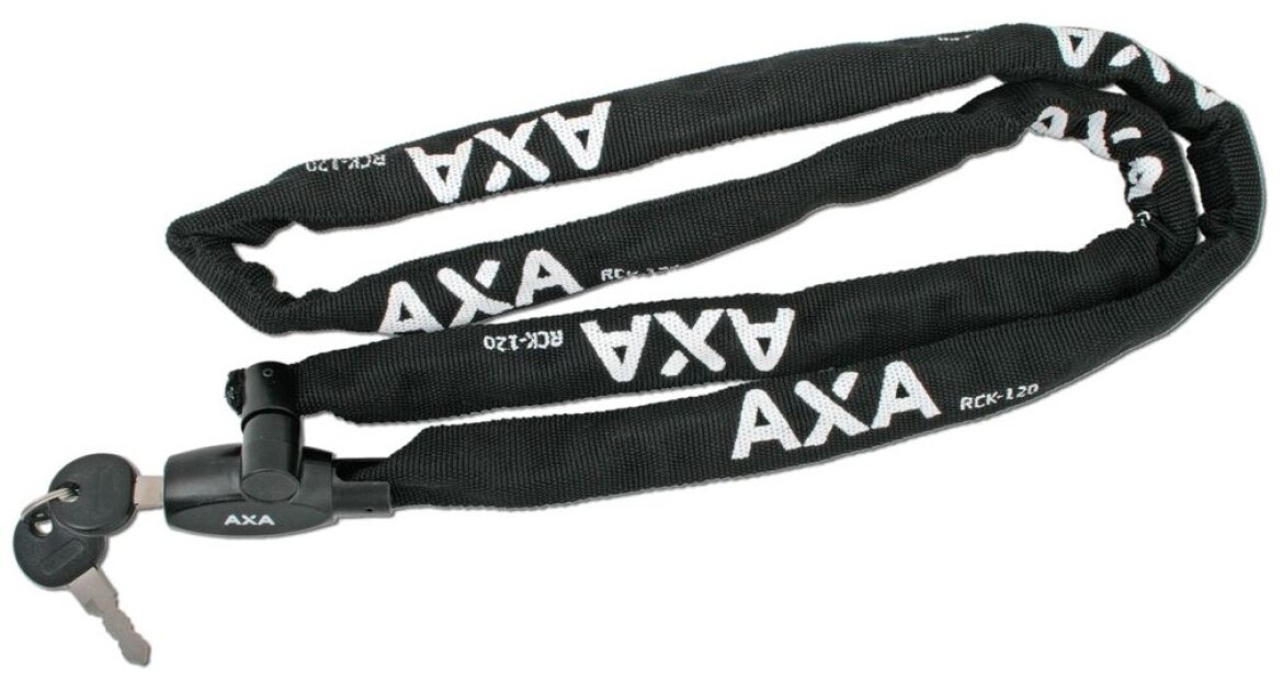 AXA Kettenschloss Rigid RCK 120 cm Länge mit Schlüssel