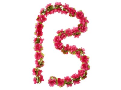 Basil Flower Garland Rosengirlande pink