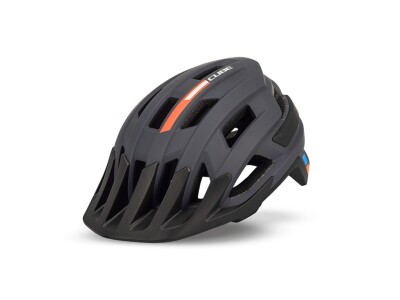Cube Helm ROOK X Actionteam grey/orange