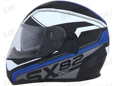 SPEC-X Integralhelm SX-82.01/R2 blau matt