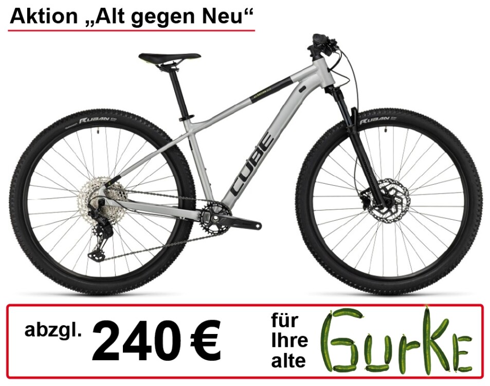 Cube - Attention SLX 29 (silvergrey-lime)