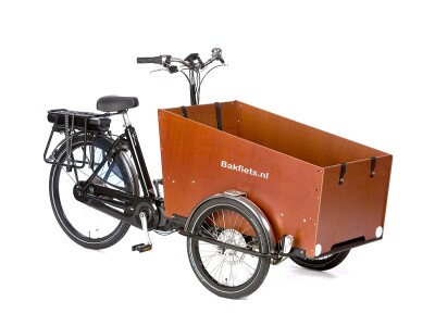 Bakfiets CargoTrike Classic Wide Steps schwarz