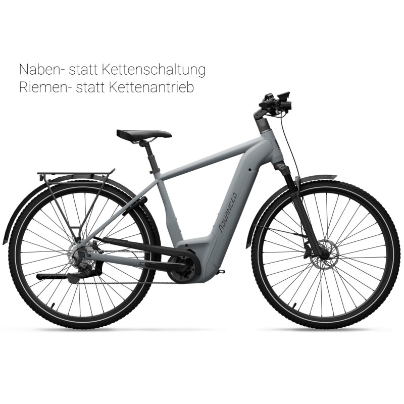 ADVANCED EBIKE TREKKING Pro Diamant Grau 5-Gang