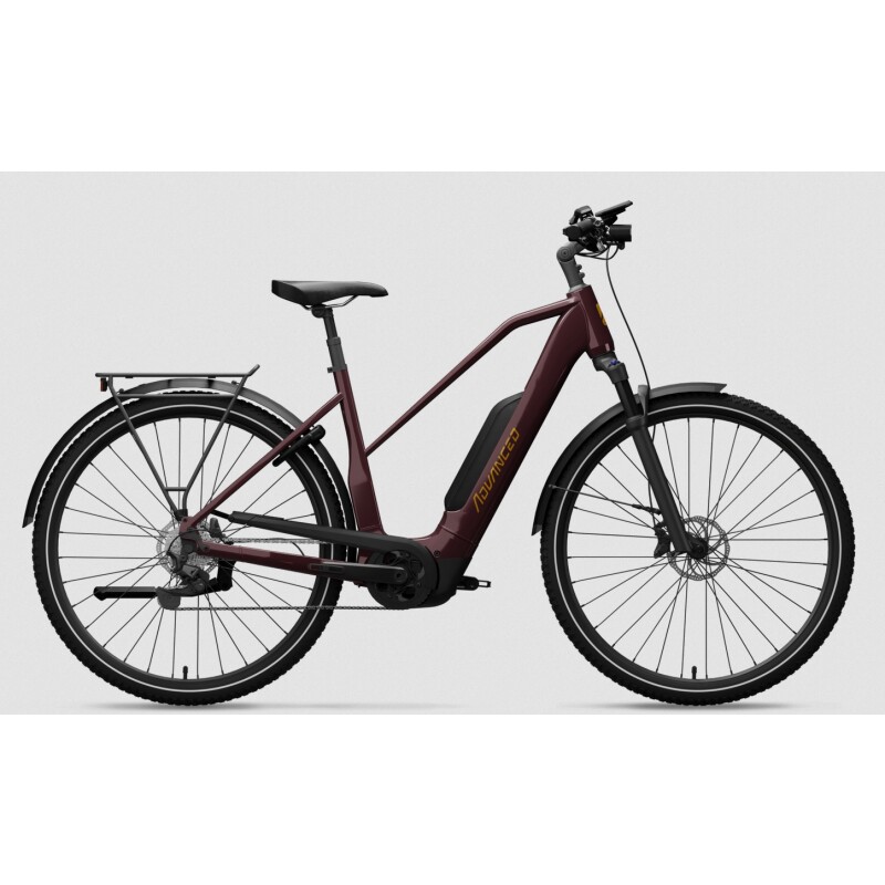 ADVANCED EBIKE TREKKING Plus, Trapez, Cherry Black