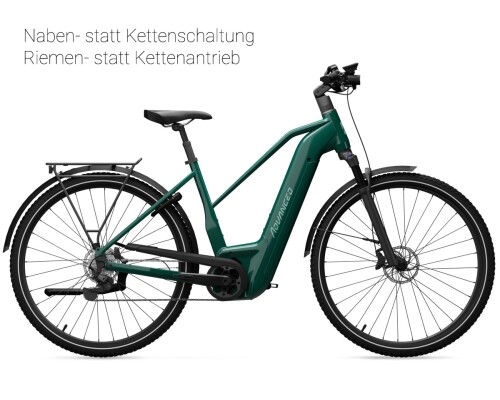 ADVANCED EBIKE TREKKING Pro Mixed Grün 5-Gang - Gates Riemen