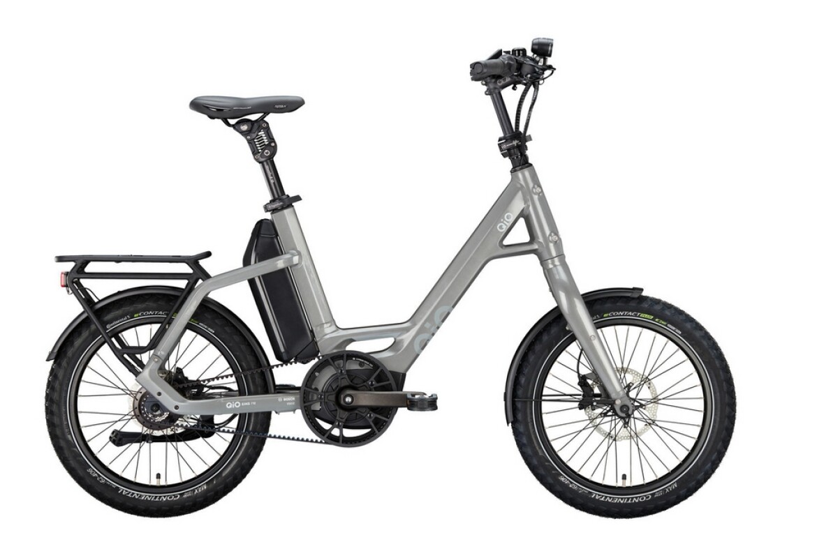 QiO Bikes EINS P-R E-14 Lead Metal, Bosch Smart System