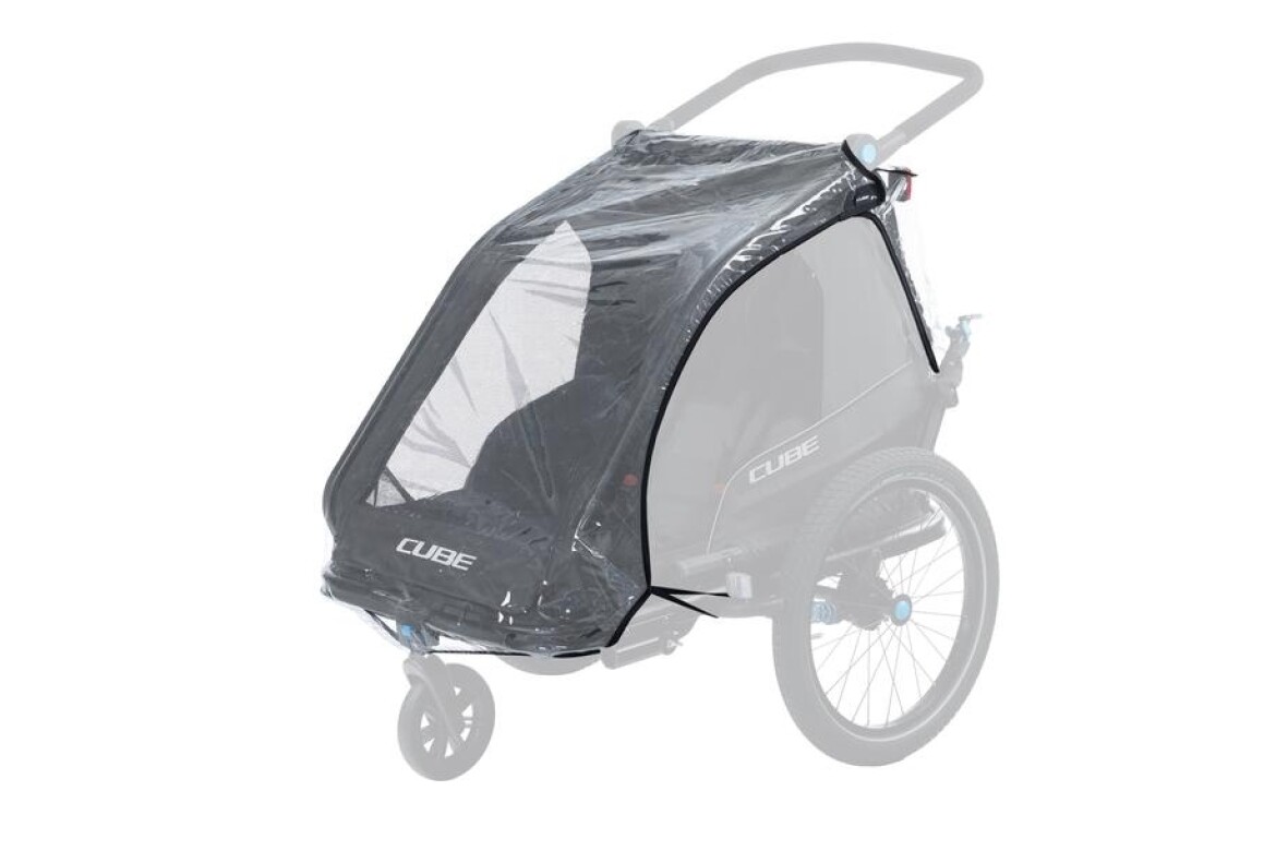 Cube CUBE Regenschutz für Kinder Fahrradanhänger Double CMPT incl. Versand