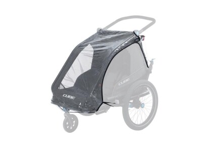 CUBE Regenschutz für Kinder Fahrradanhänger Double CMPT incl. Versand