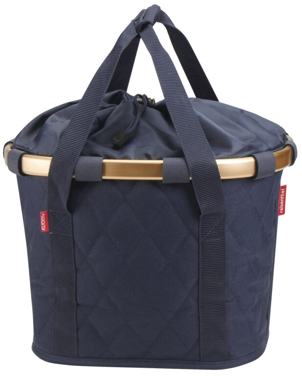 KlickFix - Reisenthel Bikebasket, Rhombus Midnight Gold