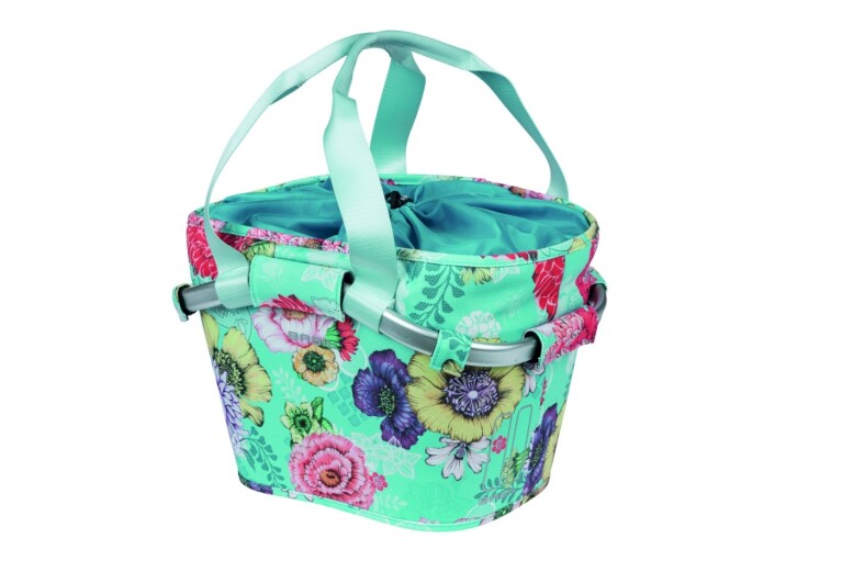 Basil - Front Basket Bloom Field Carry All KF, Blue