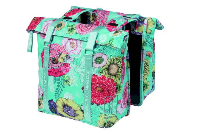 Basil - Doppelpacktasche Bloom Field, Sky Blue