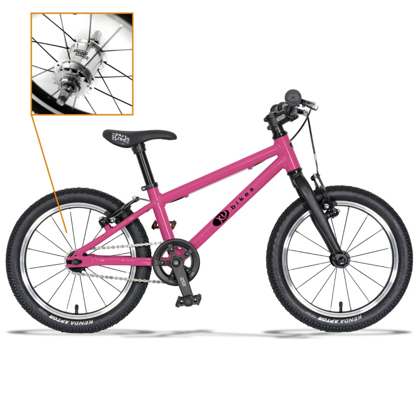 KUbikes 16" MTB L 2-Gang Automatik Lasur pink