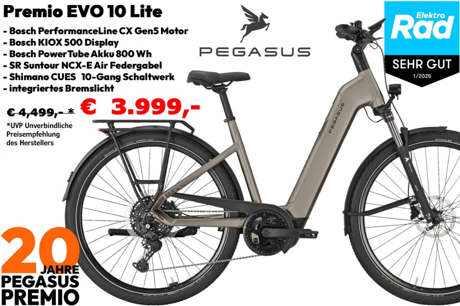 Pegasus Premio EVO 10 Lite