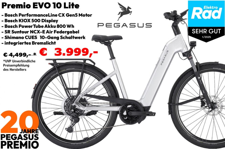 Pegasus Premio EVO 10 Lite