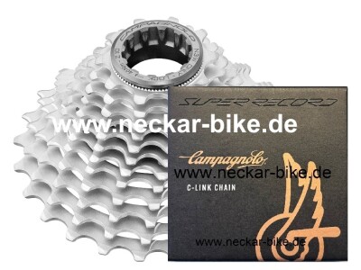 Campagnolo Super Record Verschleißset 12s (WRL) Cassette  + 12 SR Kette