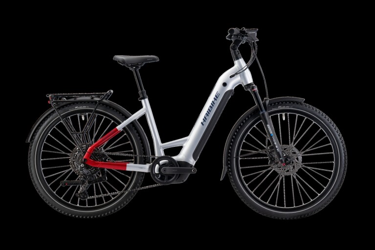 Haibike - Trekking 7 Low, Soft Grey/Red/Blue glänzend