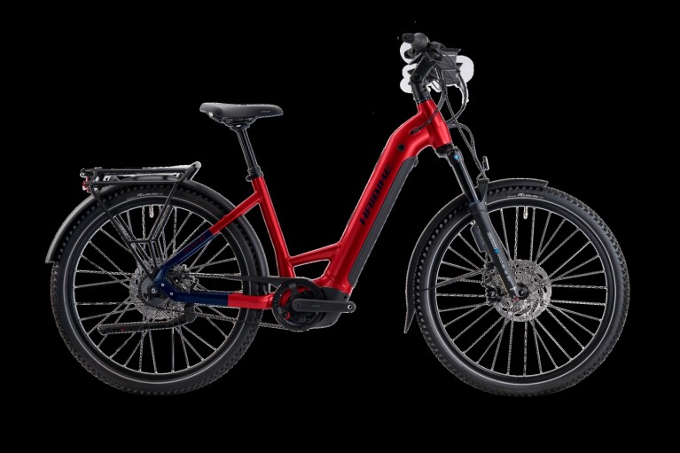 Haibike - Trekking 9 ABS Low, Dynamite Red/Blue glänzend