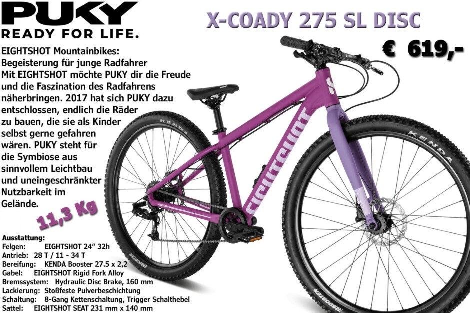 Puky X-COADY 275 SL DISC