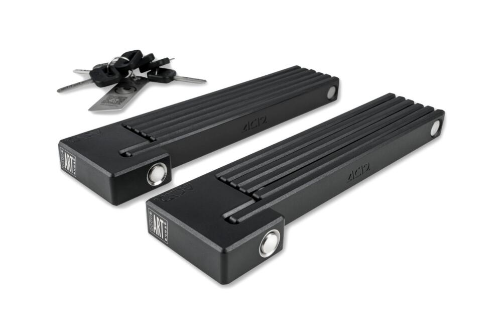 Acid - Faltschloss RIGID PURE K100 TWIN PACK black