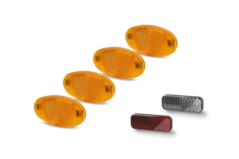 Acid - Reflektorset  VR HR Speichen weiß-rot-gelb