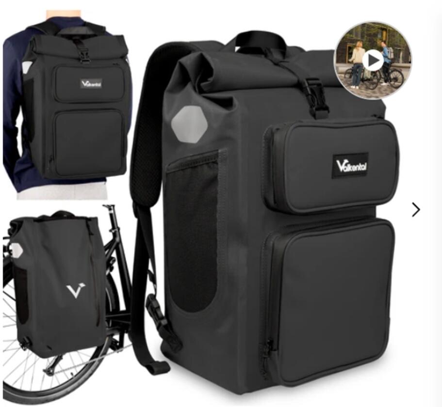 Valkental UrbanX 2.0 - 2in1 Fahrradtasche & Rucksack für die Stadt