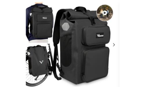 Valkental UrbanX 2.0 - 2in1 Fahrradtasche & Rucksack für die Stadt