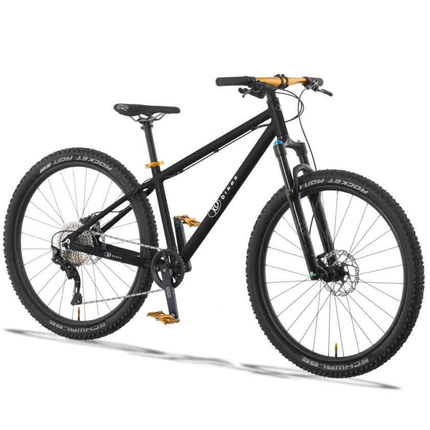 KUbikes 27,5" MTB Disc schwarz / laser gold