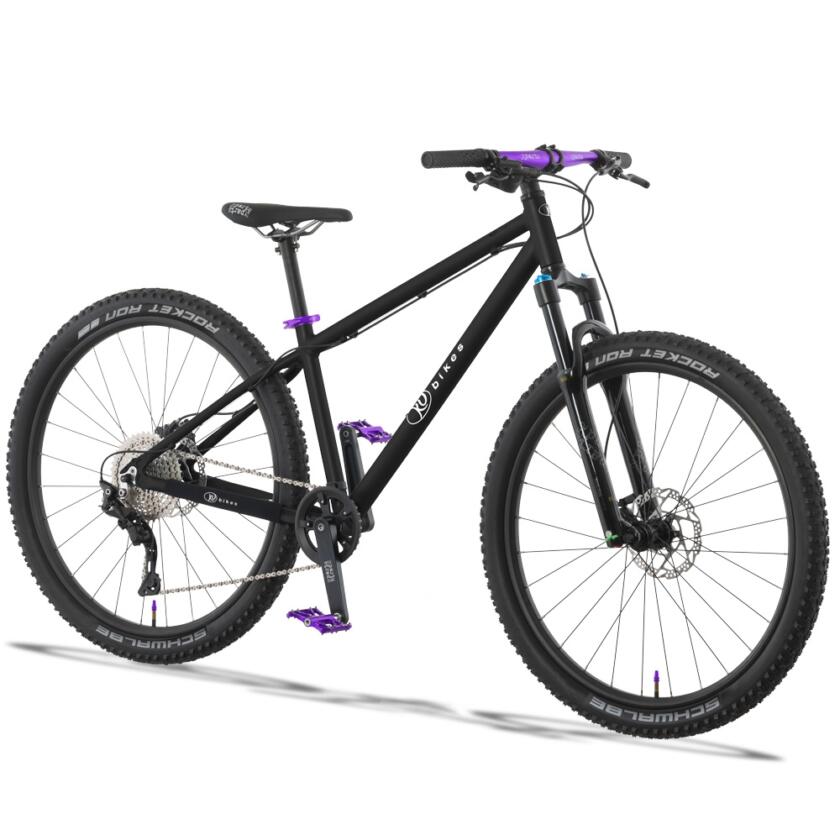 KUbikes 27,5" MTB Disc schwarz / laser purple