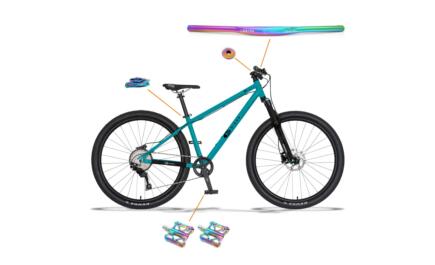 KUbikes 27,5" MTB Disc türkis / laser rainbow