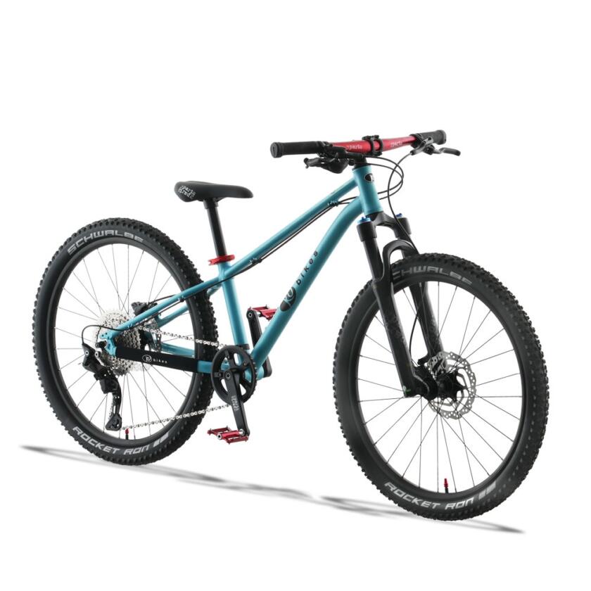 KUbikes 24" S / L MTB Türkis / laser Rot