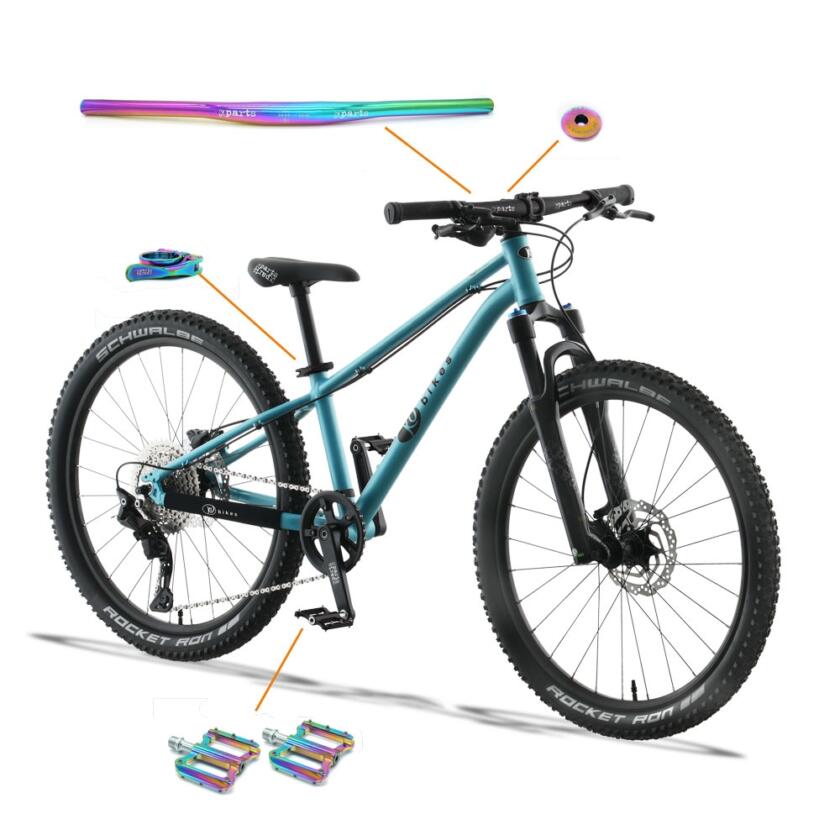 KUbikes KUbike 24 S MTB Disc / Türkis laser rainbow