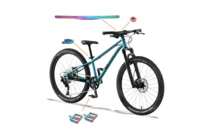 KUbikes KUbike 24 S MTB Disc / Türkis laser rainbow