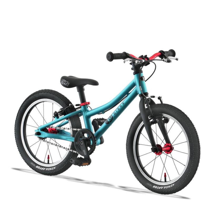 KUbikes 16" MTB S türkis laser red