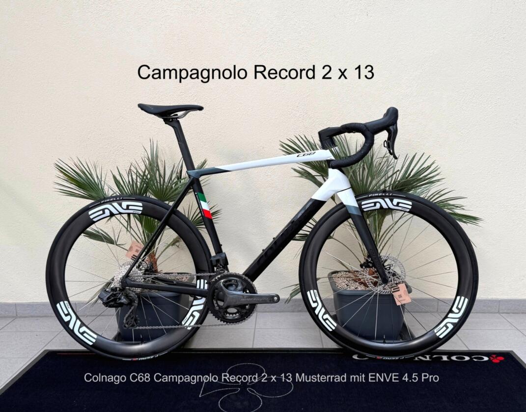 Colnago C68 Campagnolo Record 2x13s Carbon Laufradsatz