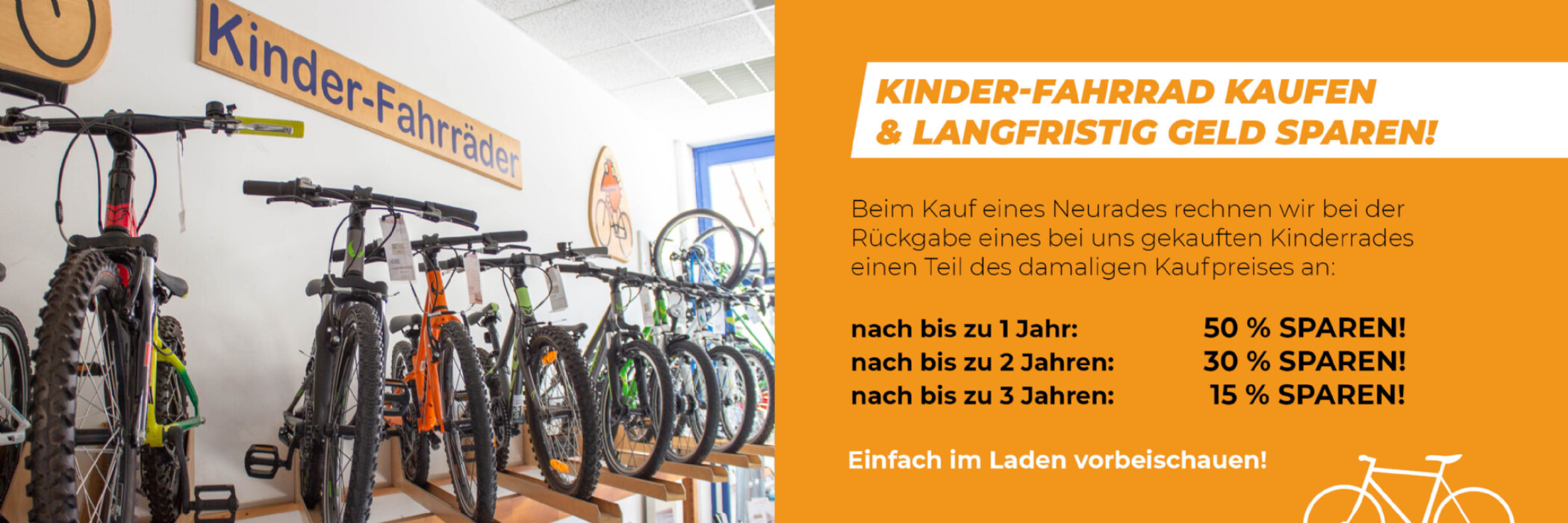 Kinderräder-Vorteilsaktion