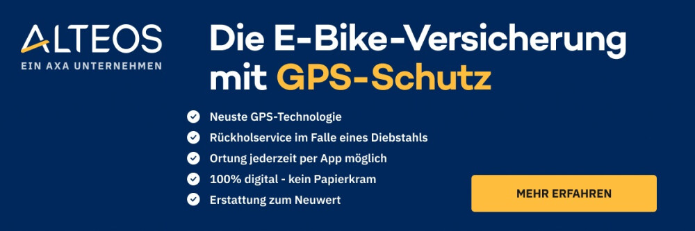 E-Bike Versicherung mit GPS