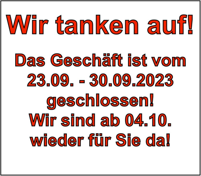 Geschäft geschlossen