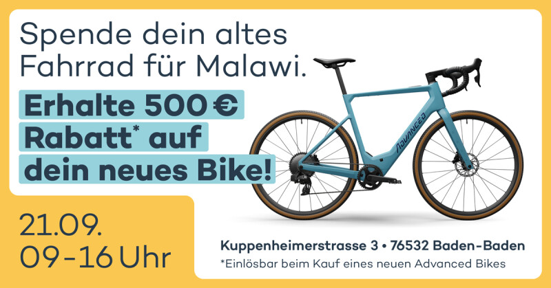 Fahrräder für Malawi