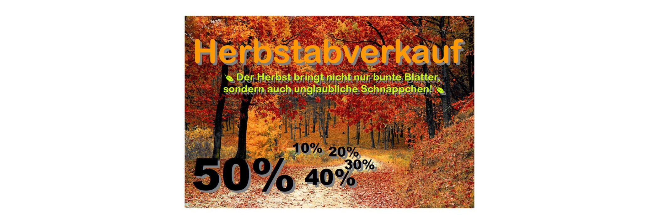 Herbstverkauf