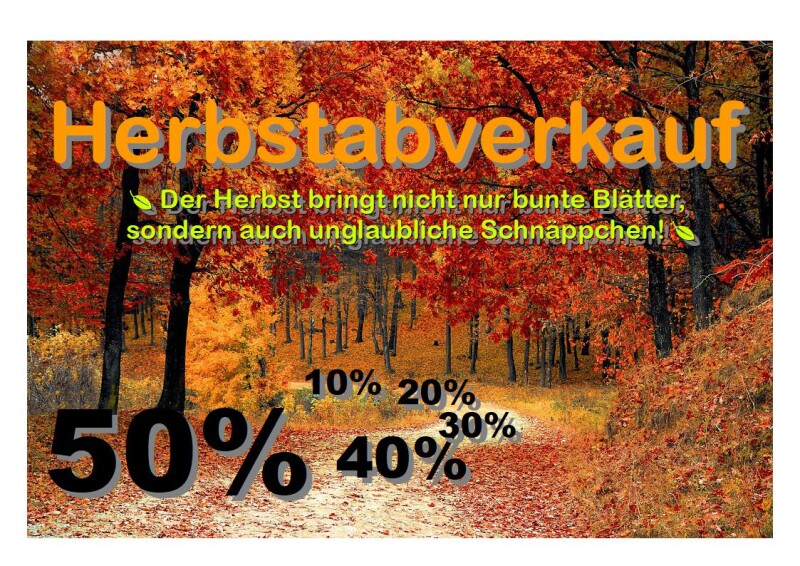 Herbstverkauf