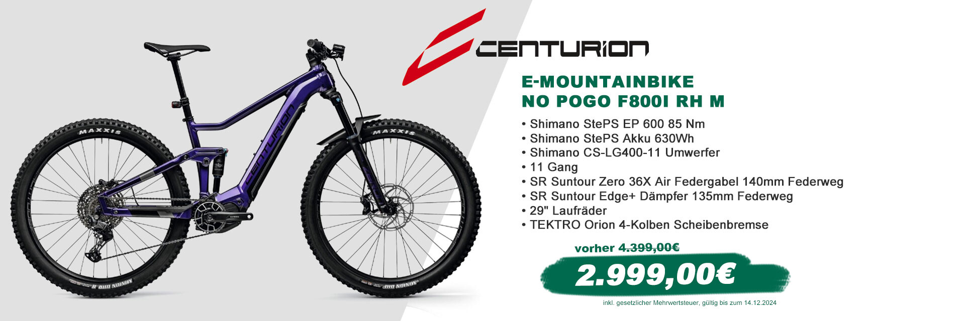 Centurion No Pogo F800i RH M