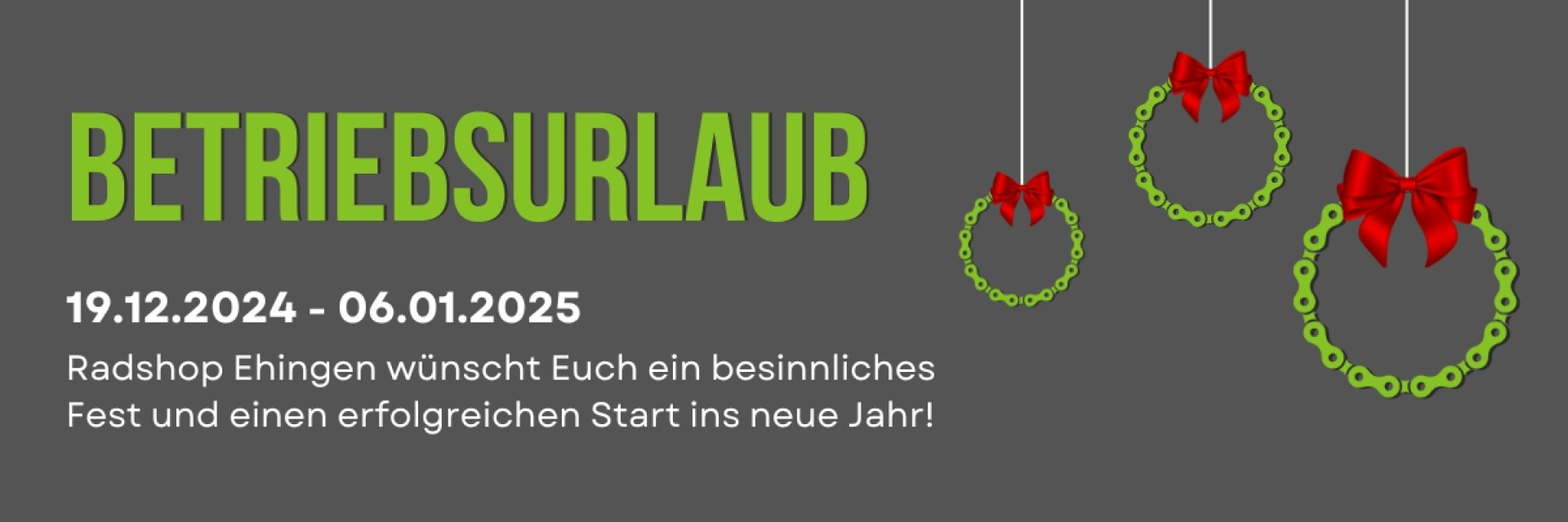 Weihnachten Urlaub 24-25