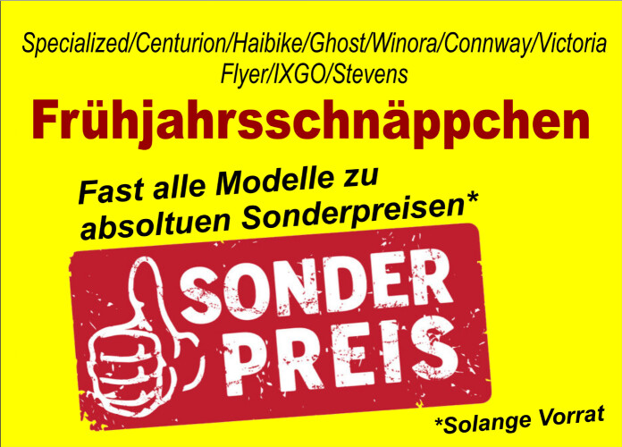 Frühjahrsschnäppchen 2025