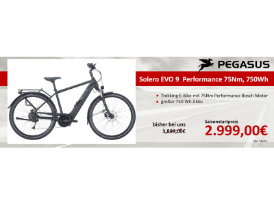 Pegasus Solero EVO 9 Performance 75Nm
