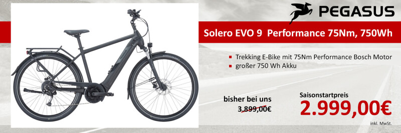 Pegasus Solero EVO 9 Performance 75Nm