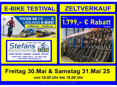 30./31. Mai Testival und Zeltverkauf
